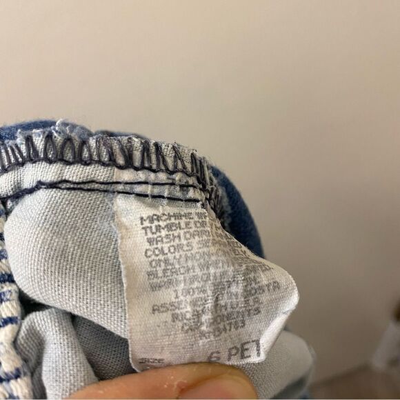 Vintage Lee High Rise medium Wash cropped Mom Jeans- 28x27-petite 6 - Picture 9 of 12